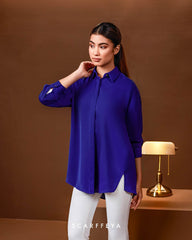 MILLY BLOUSE (ROYAL BLUE)