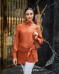 BIANCA BLOUSE (TERRACOTTA TANGO)