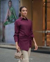 BIANCA BLOUSE (DEEP VIOLET)