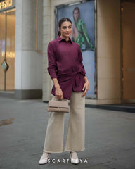 BIANCA BLOUSE (DEEP VIOLET)