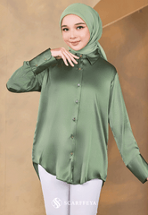 EVA BLOUSE (DUSTY GREEN)