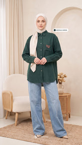 FREYA LINEN (EMERALD GREEN)