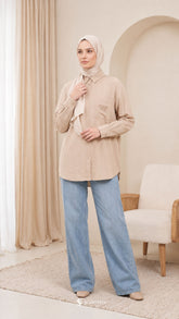 FREYA LINEN (NUDE BEIGE)