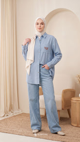 FREYA LINEN (POWDER BLUE)