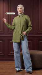 MOURA CASUAL SHIRT (PISTACHIO OLIVE)