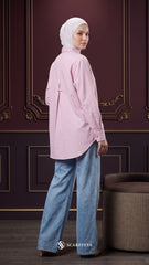 MOURA CASUAL SHIRT (SILKY ROSE)