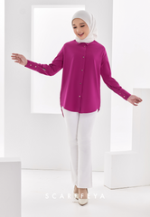 KELLY CASUAL BLOUSE - HOT PINK