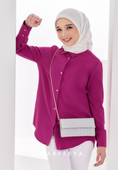 KELLY CASUAL BLOUSE - HOT PINK