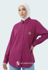 KYLA CASUAL BLOUSE (HOT PINK)