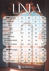 LINEA STRIPE SET (BURGUNDY MAROON)