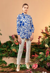 FIONA BLOUSE (POPPY BLUE)