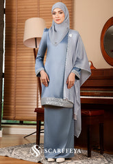 PIETRA KURUNG MODEN (ASH BLUE)