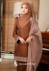 PIETRA KURUNG MODEN (DARK BROWN)