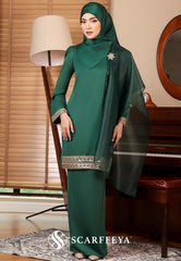 PIETRA KURUNG MODEN (EMERALD GREEN)