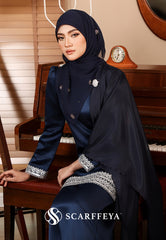 PIETRA KURUNG MODEN (NAVY BLUE)
