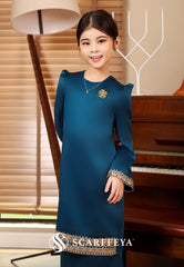 PIETRA KURUNG KIDS (TEAL BLUE)