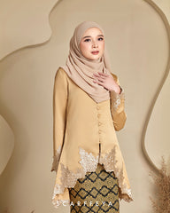 RIAU KEBAYA RANIA (GOLD BROWN)