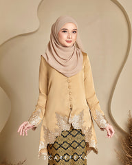 RIAU KEBAYA RANIA (GOLD BROWN)