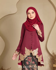 RIAU KEBAYA RANIA (GLAM MAROON)