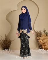 RIAU KEBAYA RANIA (NAVY BLUE)