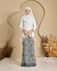 RIAU KEBAYA RANIA (PEARL SILVER)