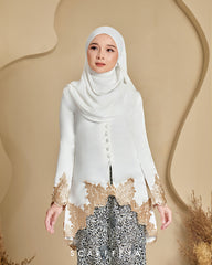 RIAU KEBAYA RANIA (PEARL SILVER)