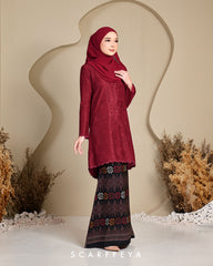 RIAU KURUNG RATNA (GLAM MAROON SONGKET)
