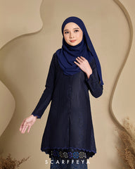 RIAU KURUNG RATNA (NAVY BLUE SONGKET)