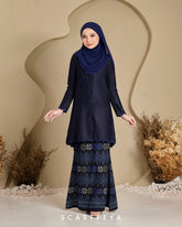 RIAU KURUNG RATNA (NAVY BLUE SONGKET)
