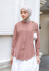 RHEA BLOUSE (BROWNY ROSE)