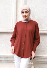 RHEA BLOUSE (BURNT SIENNA)