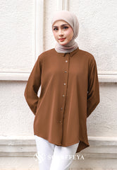 RHEA BLOUSE (DARK BROWN)