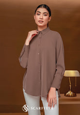 RHEA BLOUSE (RUSSET BROWN)