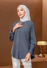 RHEA BLOUSE (STERLING BLUE)