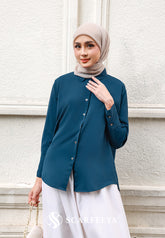 RHEA BLOUSE (TEAL BLUE)