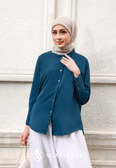 RHEA BLOUSE (TEAL BLUE)