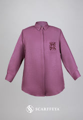 SHEA CASUAL BLOUSE (DUSTY PURPLE)