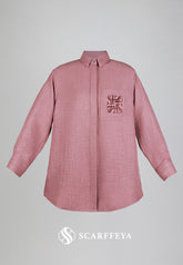 SHEA CASUAL BLOUSE (MAUVE PINK)