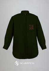 SHEA CASUAL BLOUSE (OLIVE GREEN)