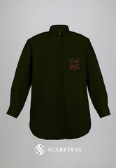 SHEA CASUAL BLOUSE (OLIVE GREEN)