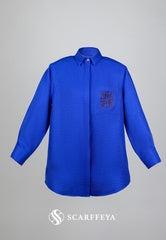 SHEA CASUAL BLOUSE (ROYAL BLUE)