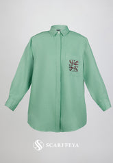 SHEA CASUAL BLOUSE (SAGE GREEN)