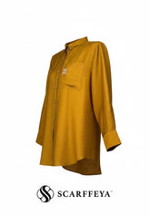 TARA CASUAL BLOUSE (MUSTARD GOLD)