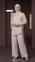TESSA LINEN SHIRT (IVORY CREAM)