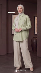 TESSA LINEN SHIRT (SAGE GREEN)