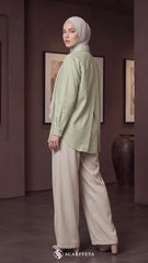 TESSA LINEN SHIRT (SAGE GREEN)
