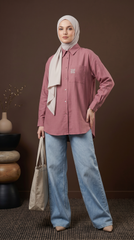 TARA CASUAL BLOUSE (ROSY MAUVE)