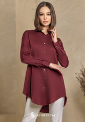 YARA BLOUSE (RUBY MAROON)