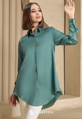 YARA BLOUSE (TEAL GREEN)