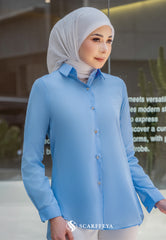 YUKI BLOUSE (ASH BLUE)